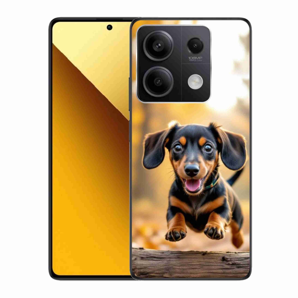 Gelový kryt mmCase na Xiaomi Redmi Note 13 5G - jezevčík 2