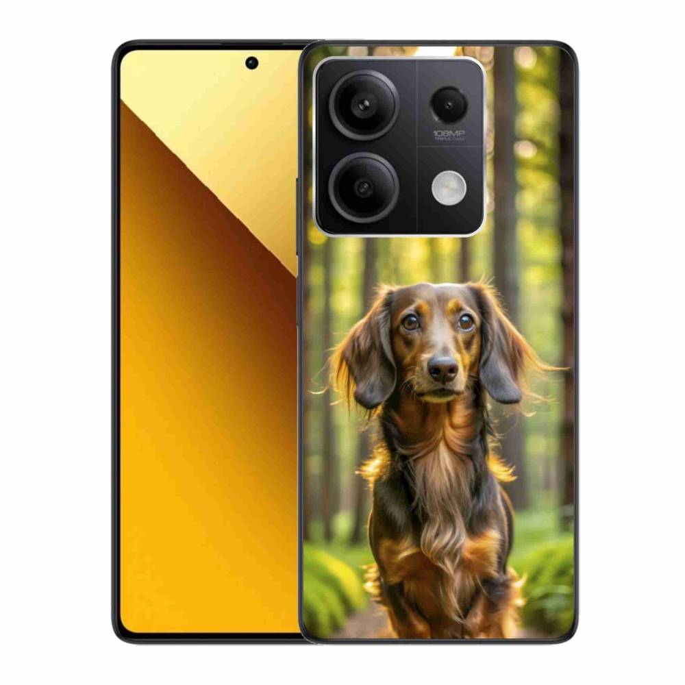 Gelový kryt mmCase na Xiaomi Redmi Note 13 5G - jezevčík 4
