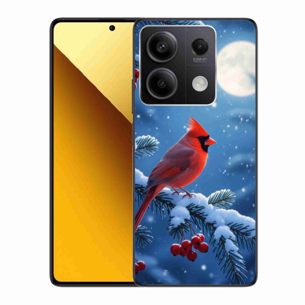 Gelový kryt mmCase na Xiaomi Redmi Note 13 5G - kardinál červený