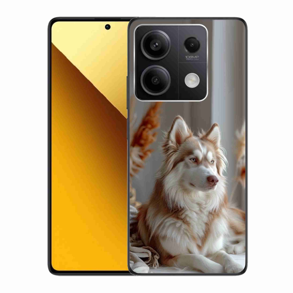 Gelový kryt mmCase na Xiaomi Redmi Note 13 5G - klidný sibiřský husky