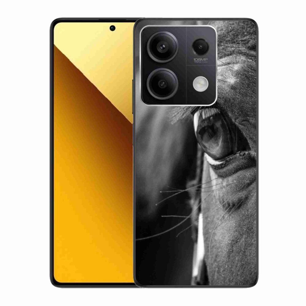 Gelový kryt mmCase na Xiaomi Redmi Note 13 5G - koňský pohled