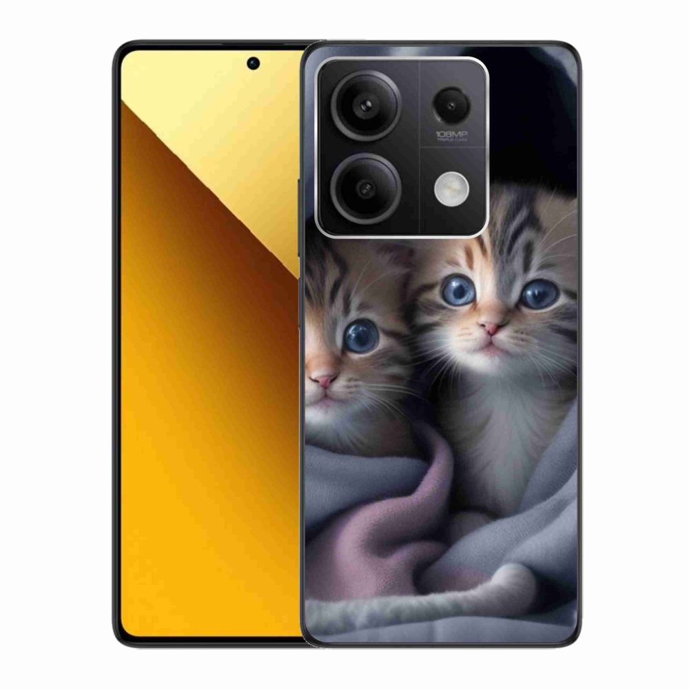 Gelový kryt mmCase na Xiaomi Redmi Note 13 5G - kočičí duo 2