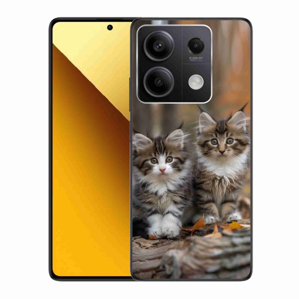 Gelový kryt mmCase na Xiaomi Redmi Note 13 5G - kočičí duo 3