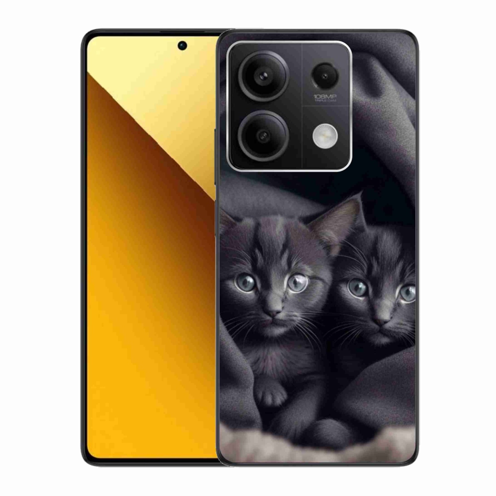 Gelový kryt mmCase na Xiaomi Redmi Note 13 5G - kočičí duo