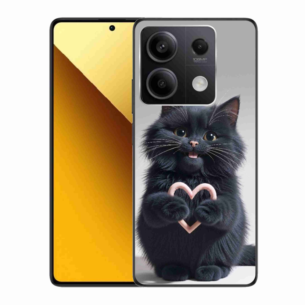 Gelový kryt mmCase na Xiaomi Redmi Note 13 5G - kočičí láska 3