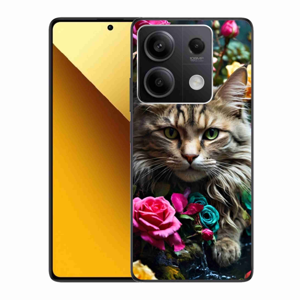 Gelový kryt mmCase na Xiaomi Redmi Note 13 5G - kočíčí pohled 2