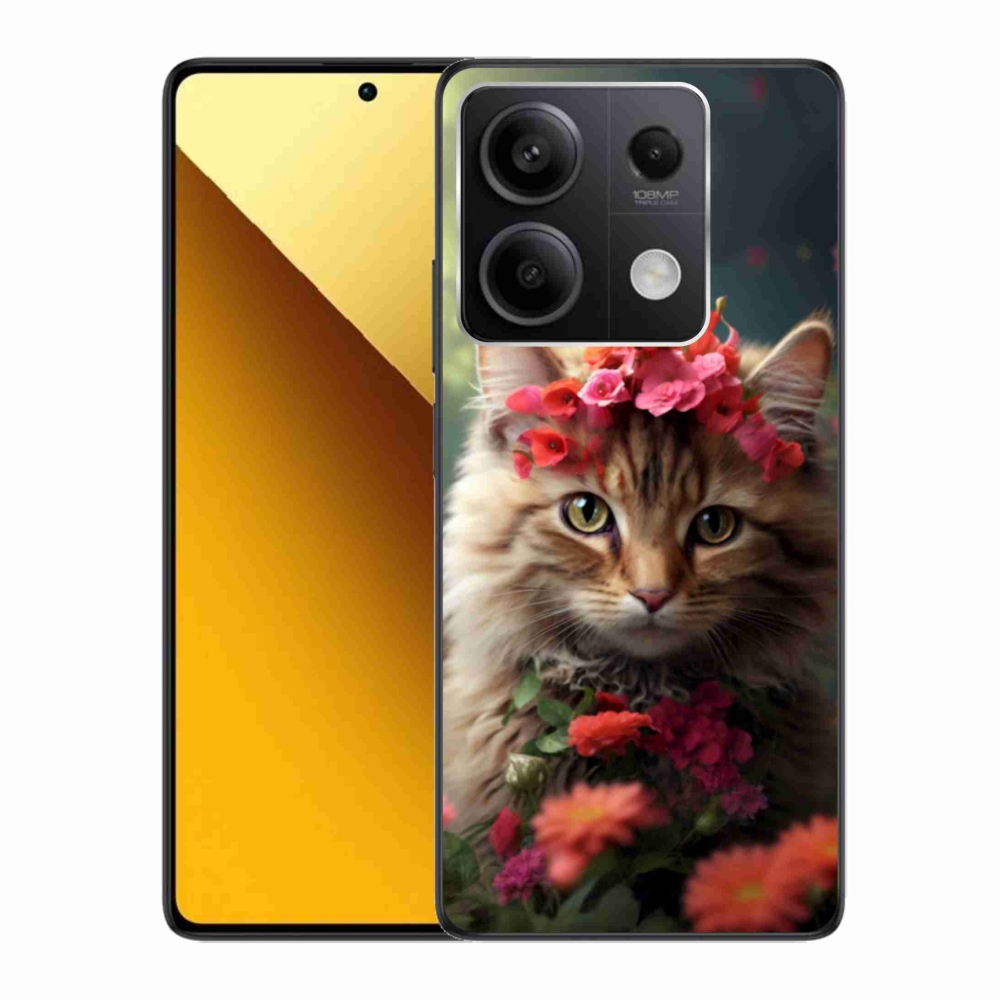 Gelový kryt mmCase na Xiaomi Redmi Note 13 5G - kočíčí princezna