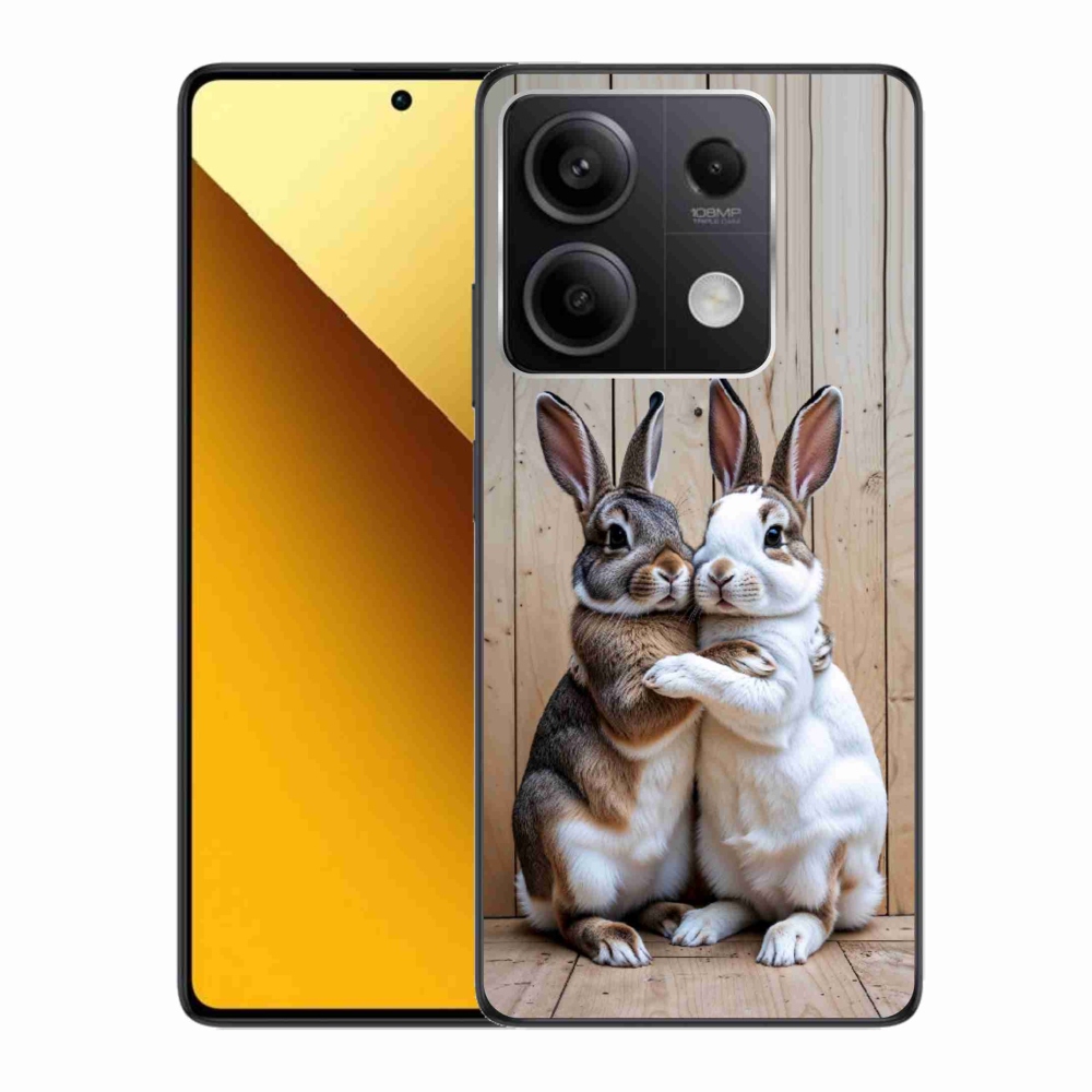 Gelový kryt mmCase na Xiaomi Redmi Note 13 5G - králičí pár