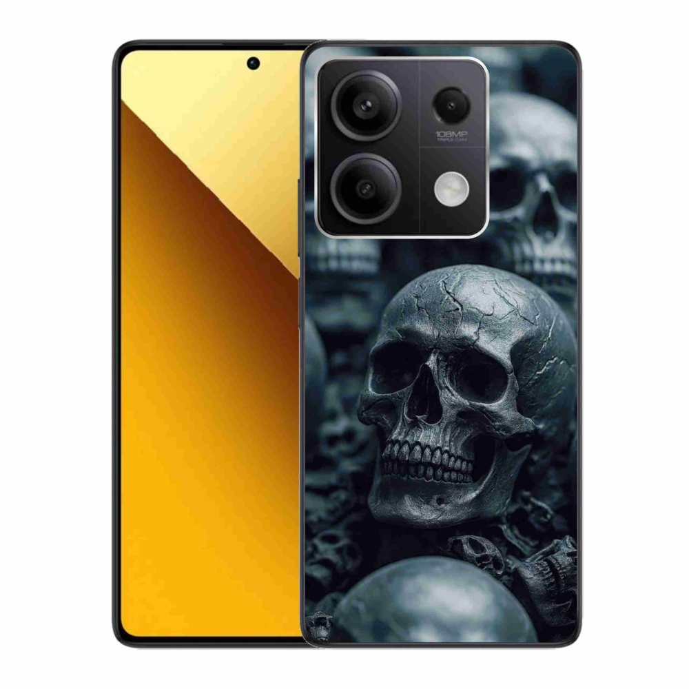 Gelový kryt mmCase na Xiaomi Redmi Note 13 5G - lebka 2