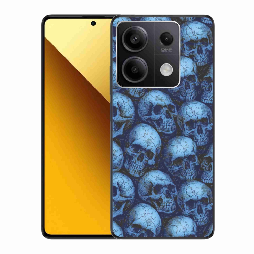 Gelový kryt mmCase na Xiaomi Redmi Note 13 5G - lebky