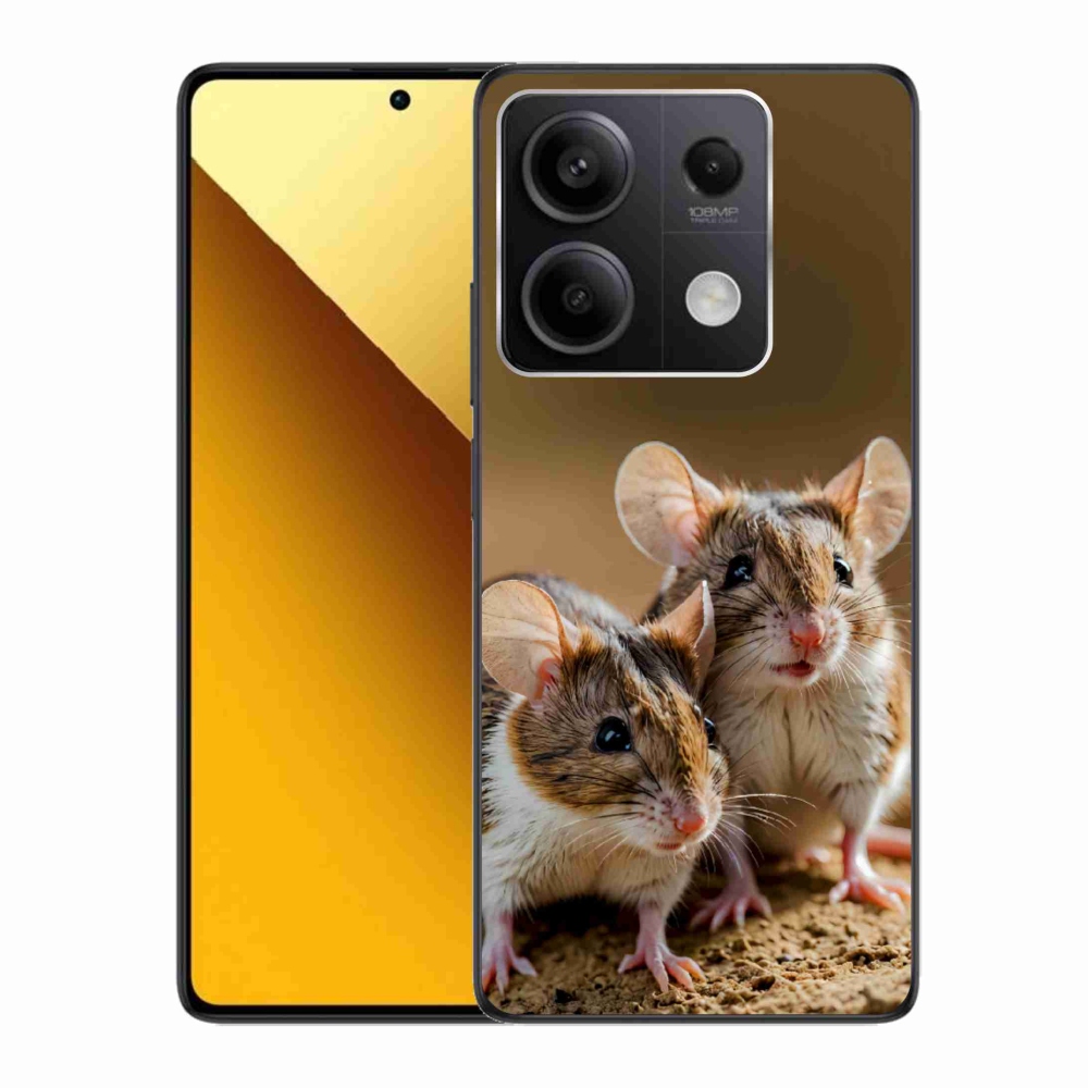 Gelový kryt mmCase na Xiaomi Redmi Note 13 5G - myší duo