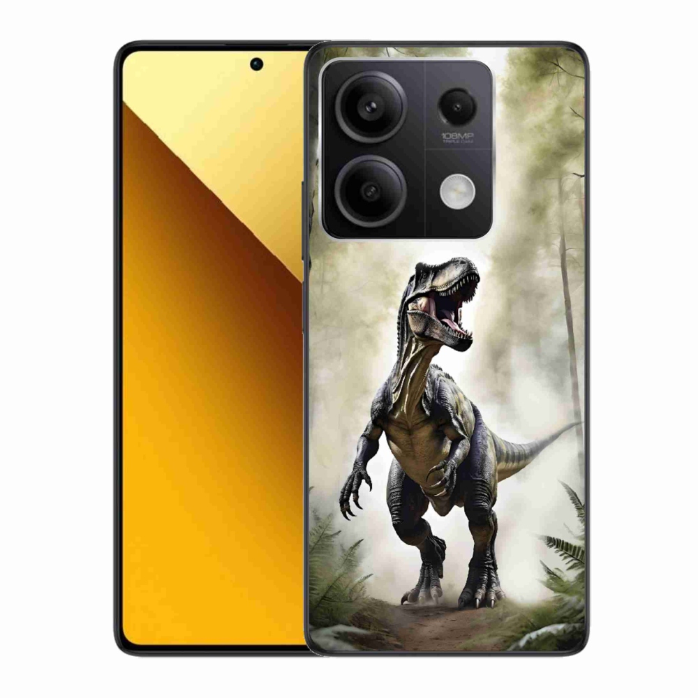 Gelový kryt mmCase na Xiaomi Redmi Note 13 5G - naštvaný T-Rex