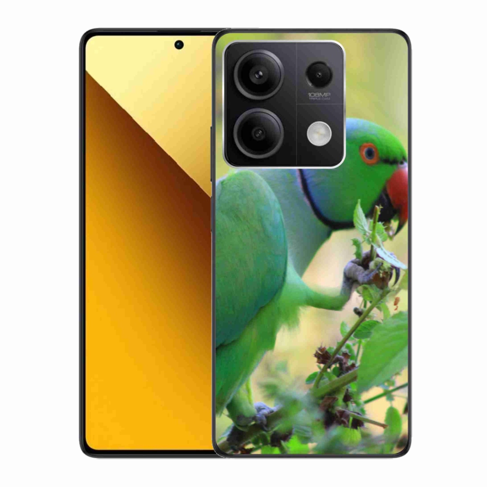 Gelový kryt mmCase na Xiaomi Redmi Note 13 5G - papoušek alexandr