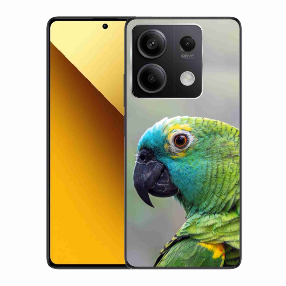 Gelový kryt mmCase na Xiaomi Redmi Note 13 5G - papoušek amazoňan