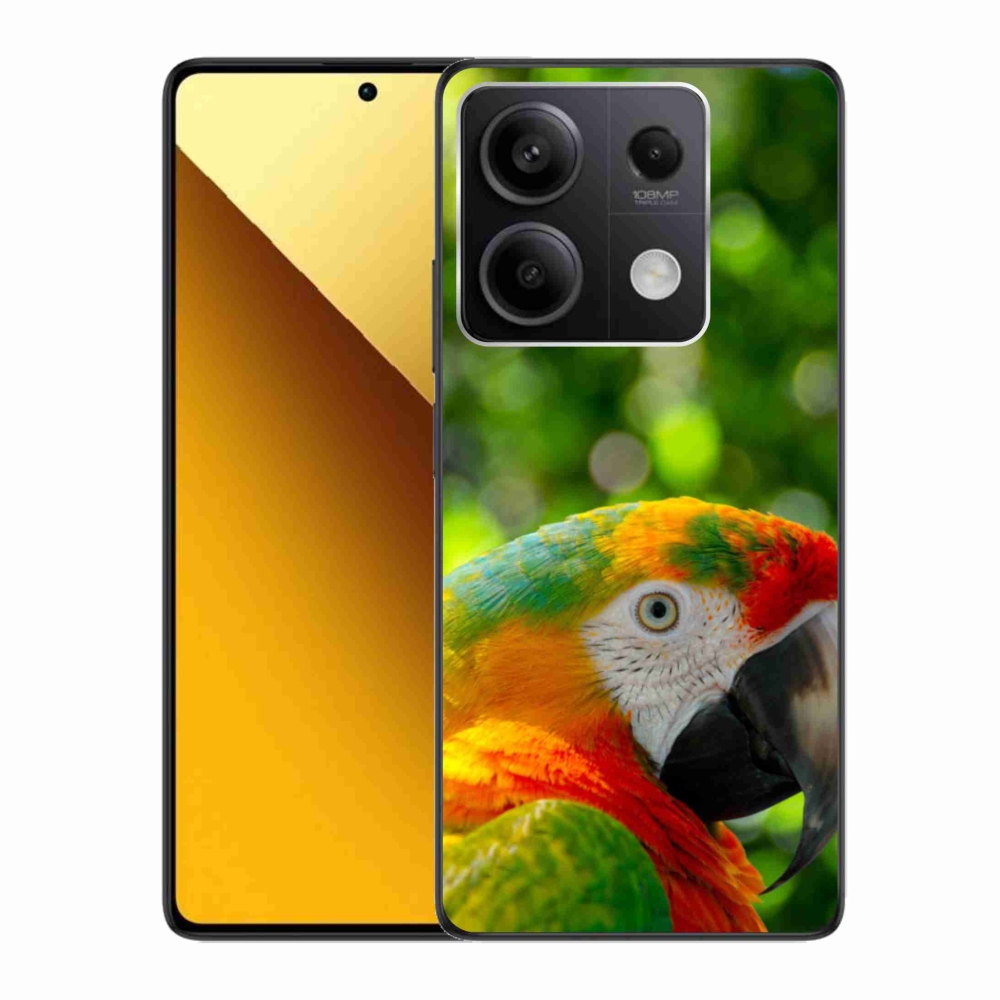 Gelový kryt mmCase na Xiaomi Redmi Note 13 5G - papoušek ara 3