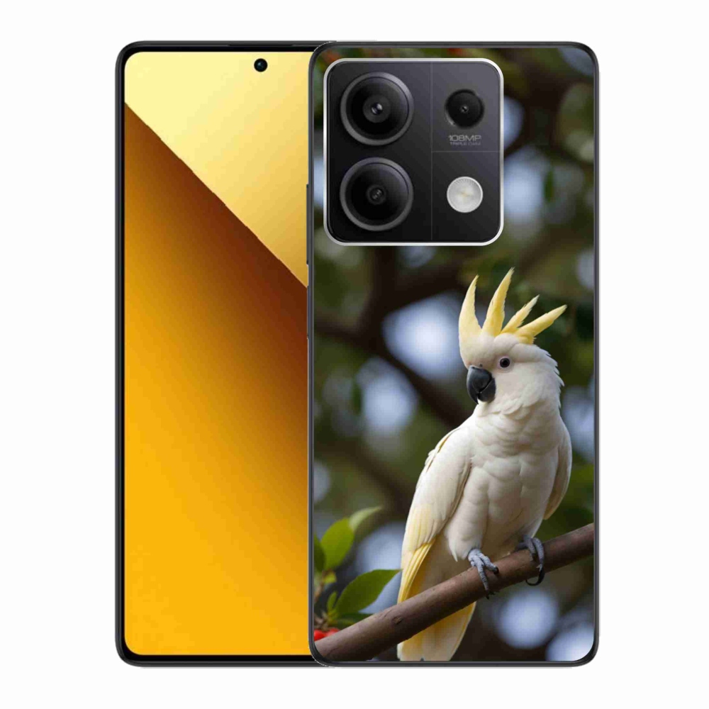 Gelový kryt mmCase na Xiaomi Redmi Note 13 5G - papoušek kakadu 3