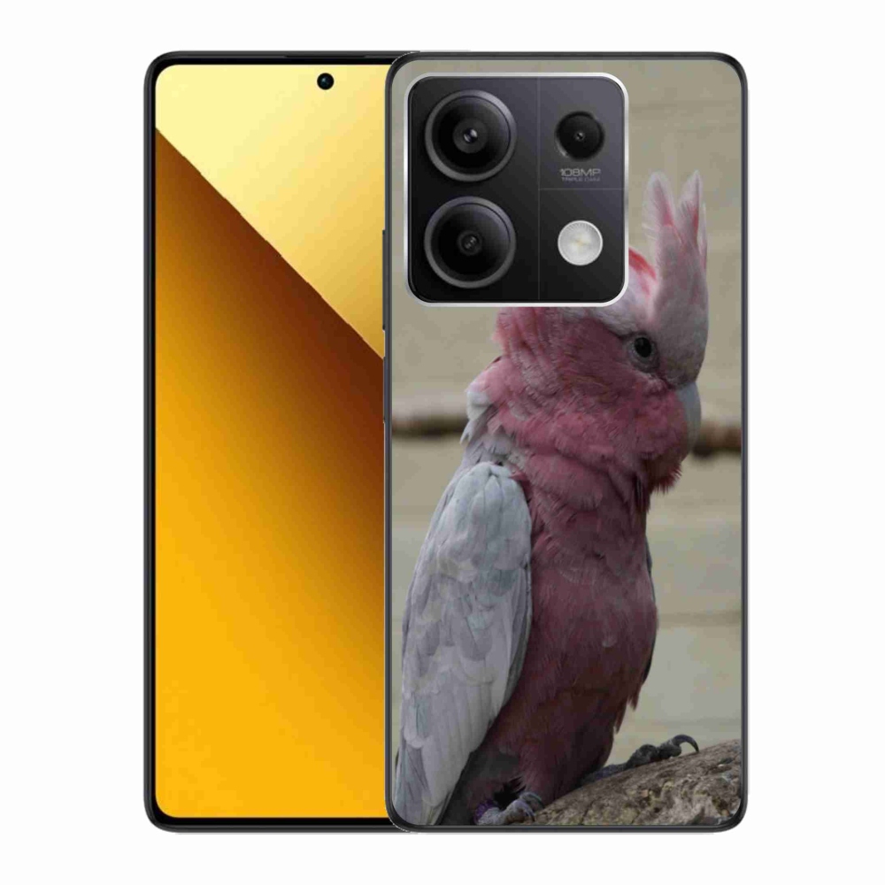 Gelový kryt mmCase na Xiaomi Redmi Note 13 5G - papoušek kakadu růžový