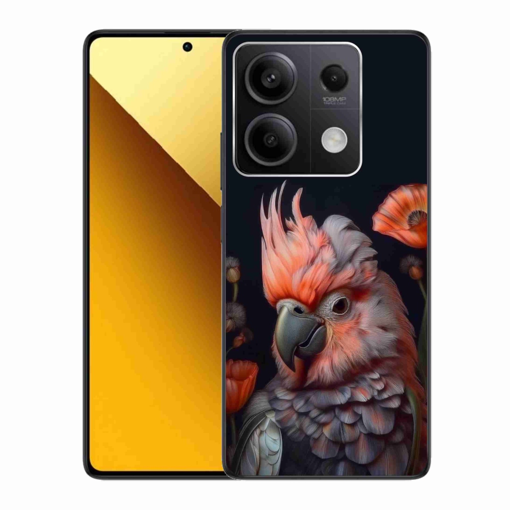 Gelový kryt mmCase na Xiaomi Redmi Note 13 5G - papoušek kakadu v barvách