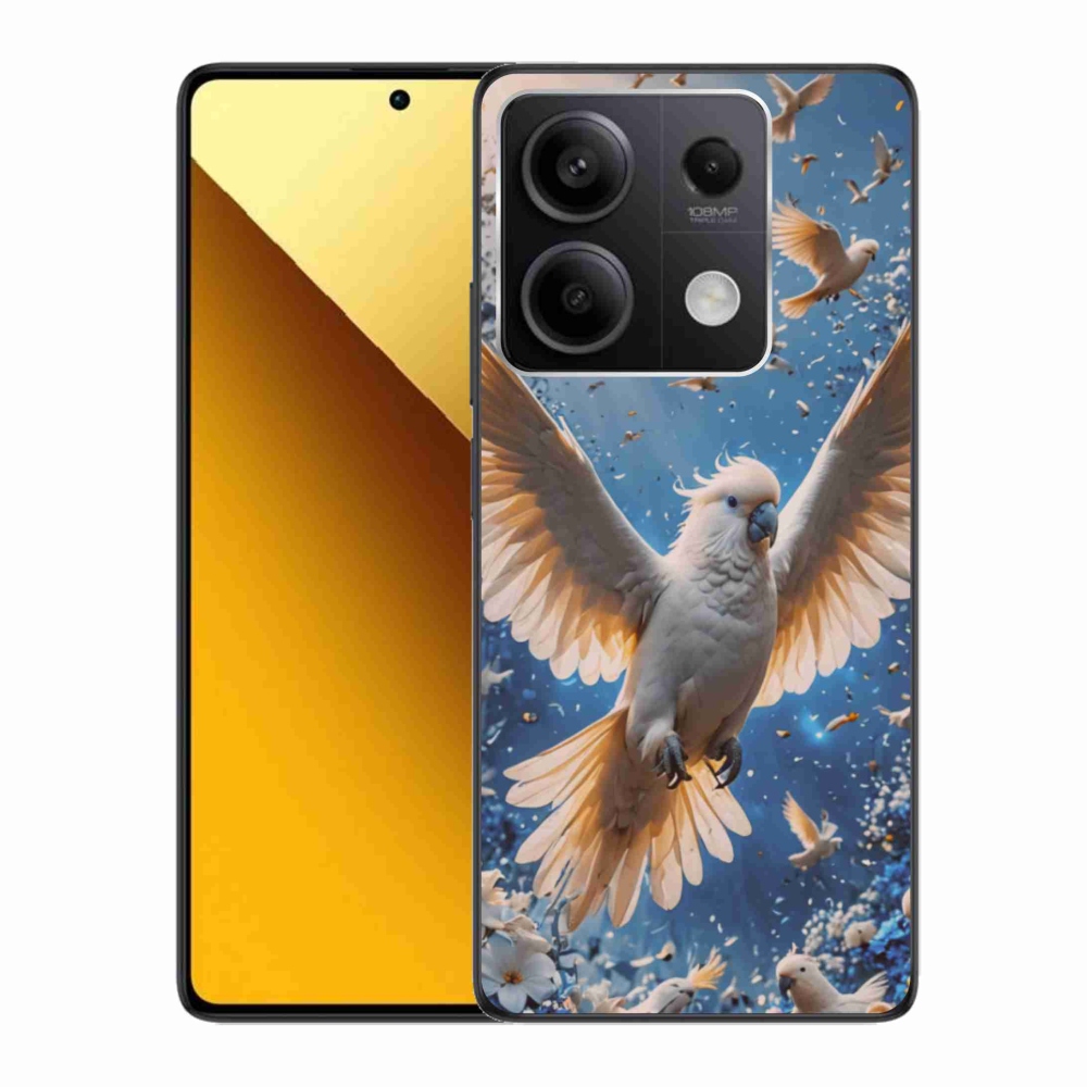 Gelový kryt mmCase na Xiaomi Redmi Note 13 5G - papoušek kakadu