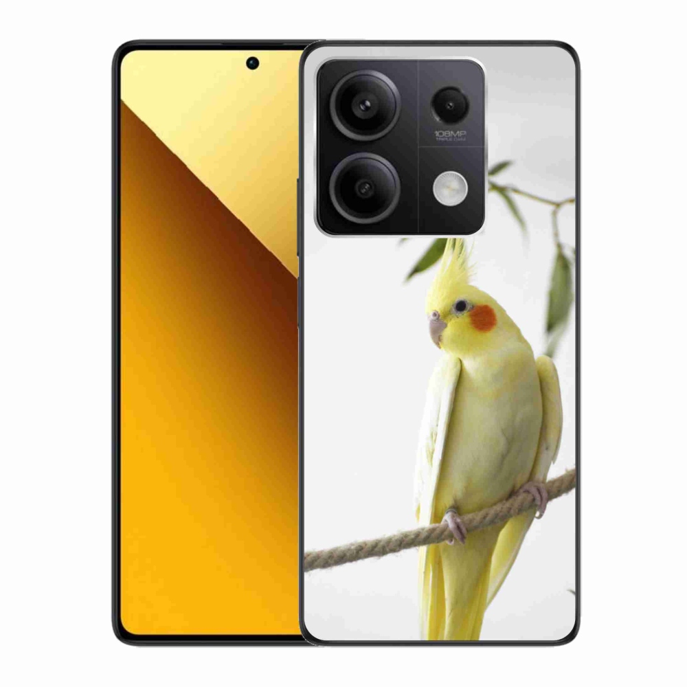 Gelový kryt mmCase na Xiaomi Redmi Note 13 5G - papoušek korela chocholatá