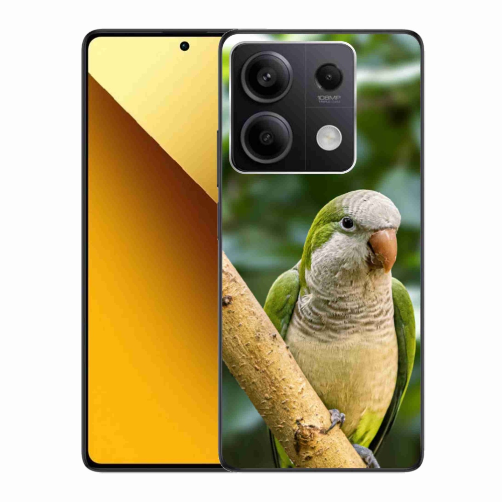 Gelový kryt mmCase na Xiaomi Redmi Note 13 5G - papoušek mníšek
