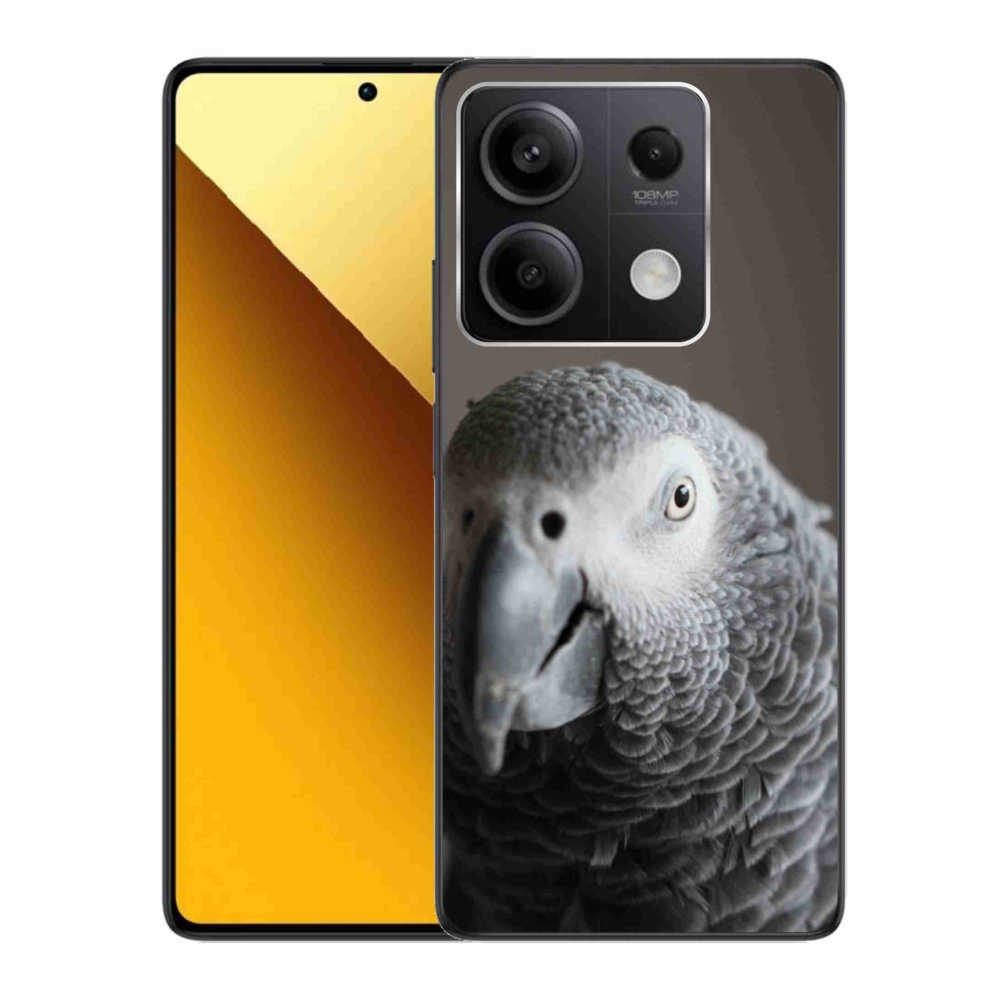 Gelový kryt mmCase na Xiaomi Redmi Note 13 5G - papoušek žako 2