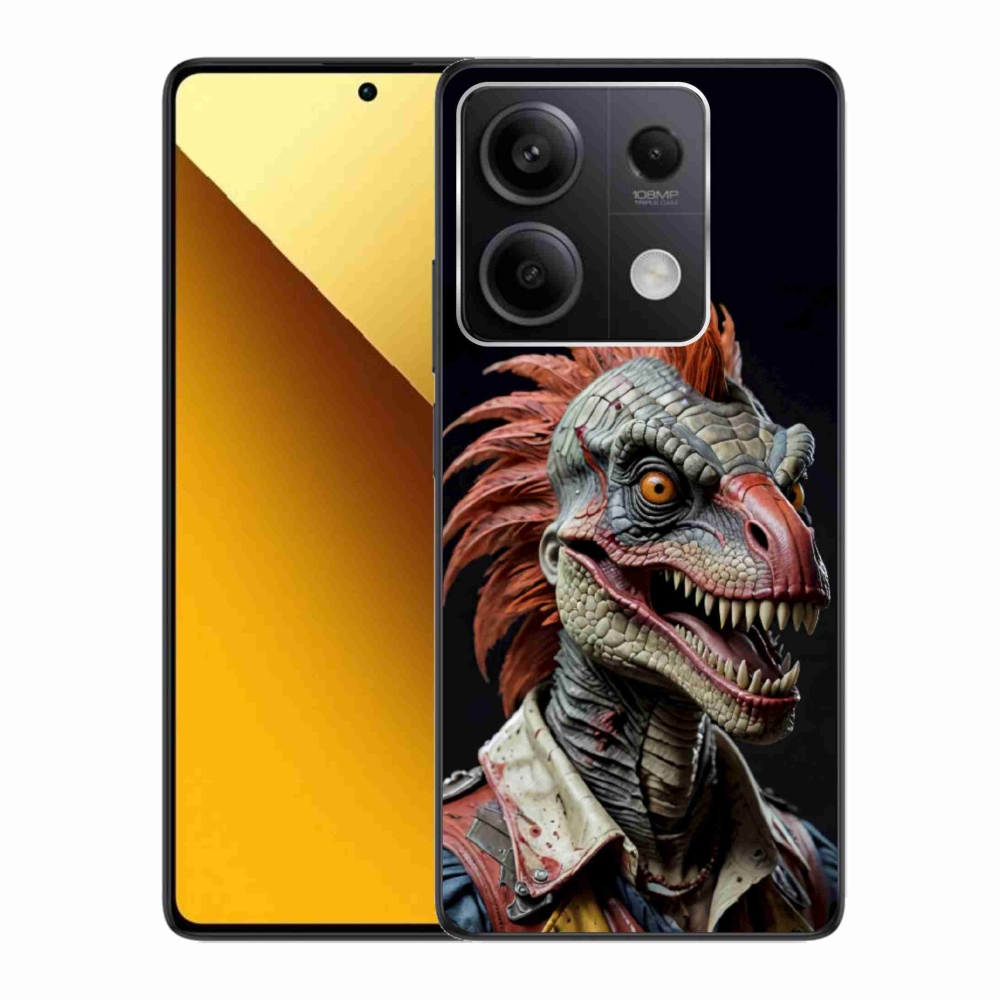 Gelový kryt mmCase na Xiaomi Redmi Note 13 5G - punk dinosaurus