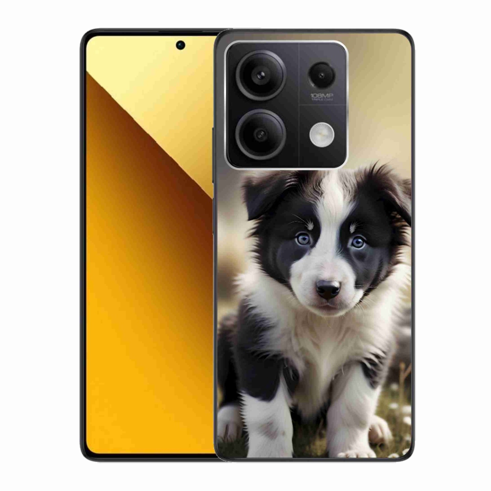 Gelový kryt mmCase na Xiaomi Redmi Note 13 5G - roztomilá border kolie