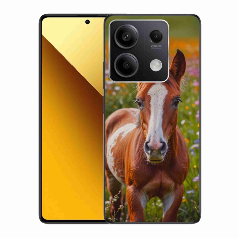 Gelový kryt mmCase na Xiaomi Redmi Note 13 5G - roztomilé hříbě