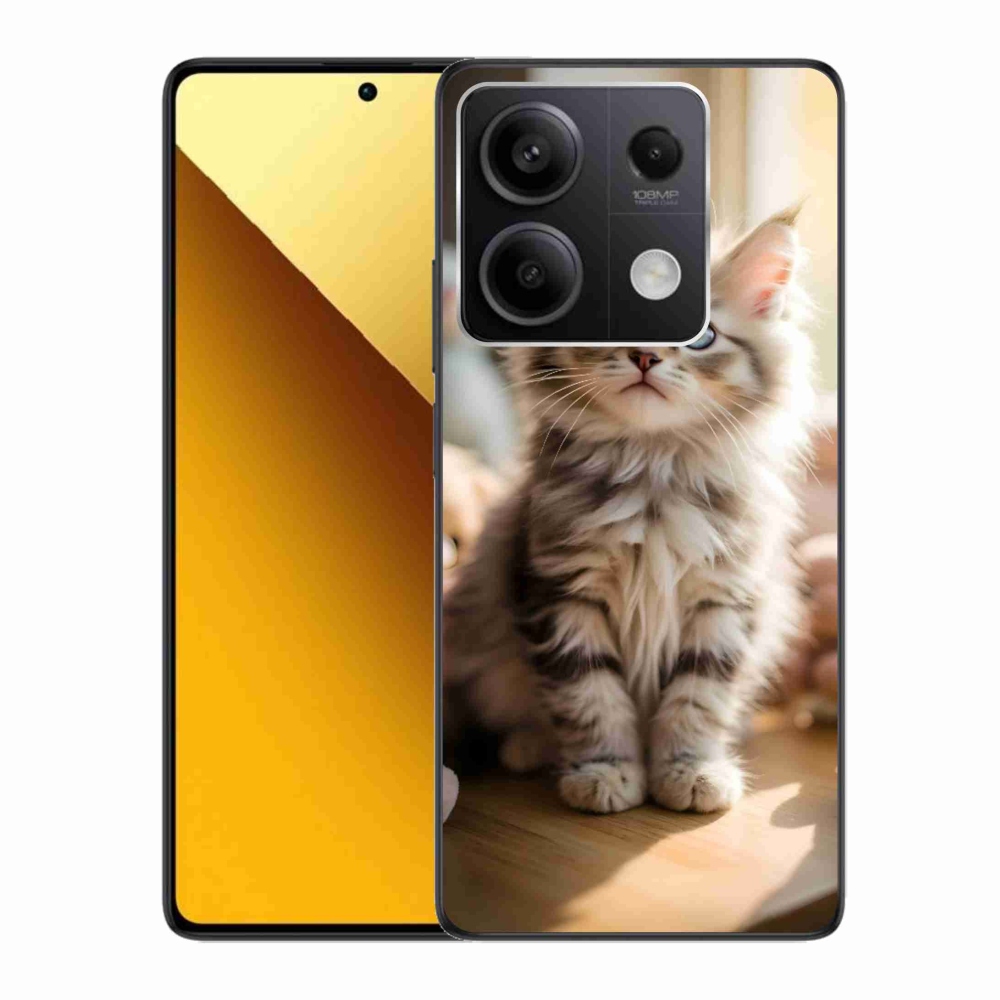 Gelový kryt mmCase na Xiaomi Redmi Note 13 5G - roztomilé kotě 10