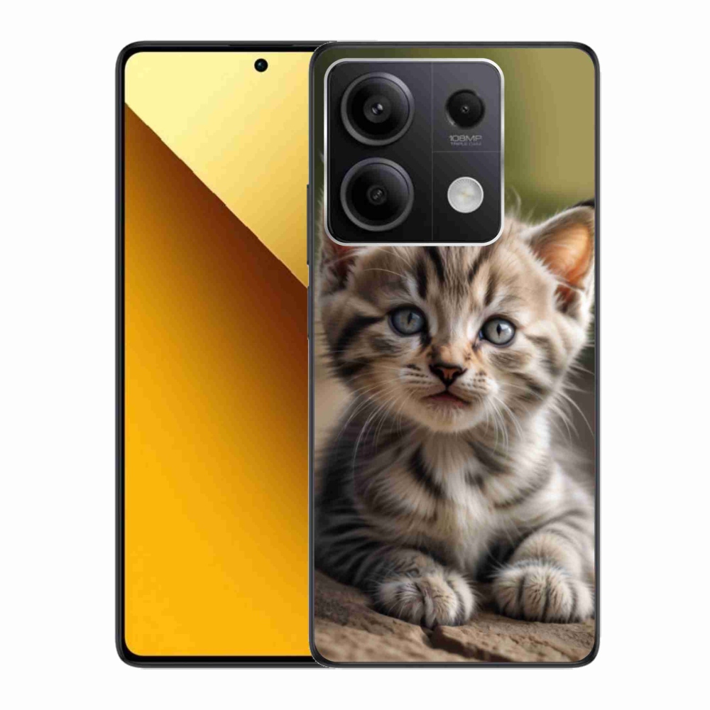 Gelový kryt mmCase na Xiaomi Redmi Note 13 5G - roztomilé kotě 9