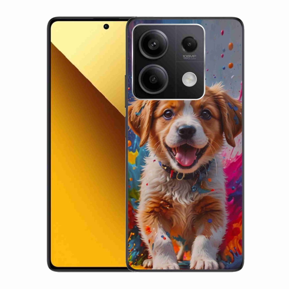 Gelový kryt mmCase na Xiaomi Redmi Note 13 5G - roztomilé štěně 3