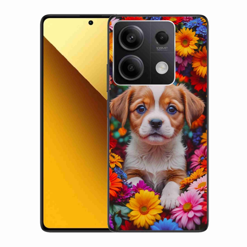 Gelový kryt mmCase na Xiaomi Redmi Note 13 5G - roztomilé štěně