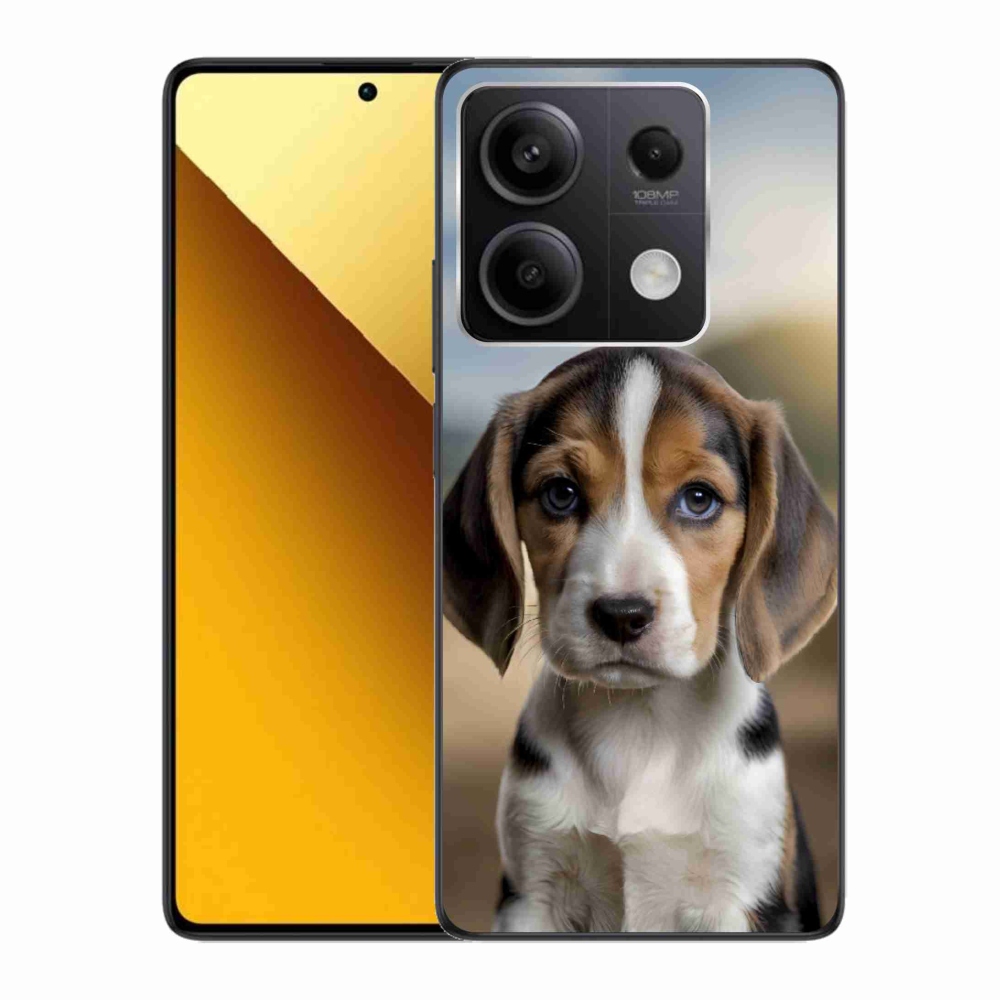 Gelový kryt mmCase na Xiaomi Redmi Note 13 5G - roztomilý bígl