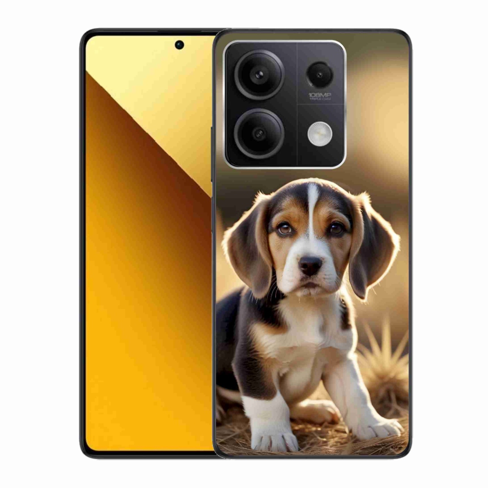 Gelový kryt mmCase na Xiaomi Redmi Note 13 5G - roztomilý bígl