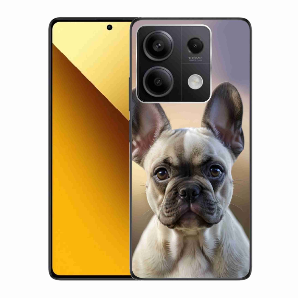 Gelový kryt mmCase na Xiaomi Redmi Note 13 5G - roztomilý francouzský buldoček