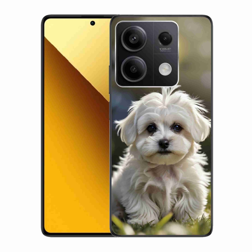 Gelový kryt mmCase na Xiaomi Redmi Note 13 5G - roztomilý maltézský psík