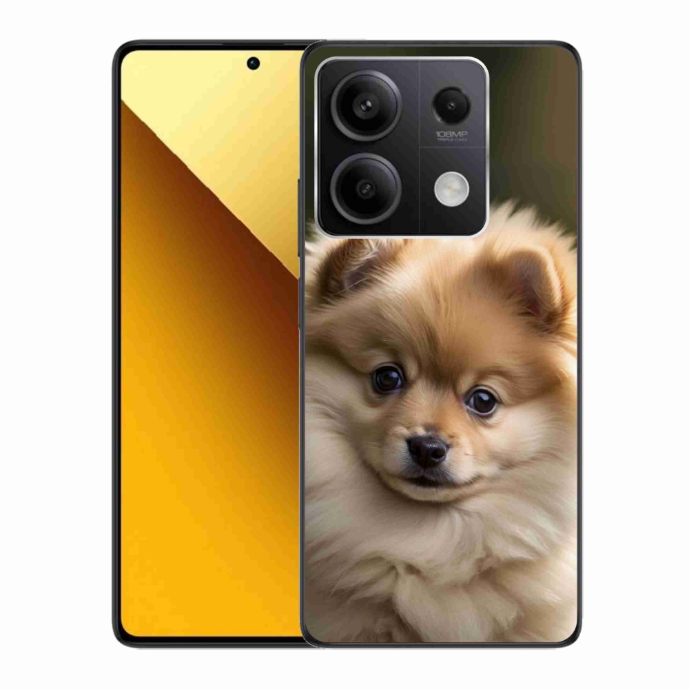 Gelový kryt mmCase na Xiaomi Redmi Note 13 5G - roztomilý pomeranian 2