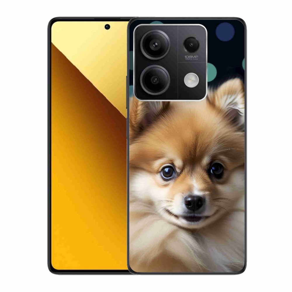 Gelový kryt mmCase na Xiaomi Redmi Note 13 5G - roztomilý pomeranian