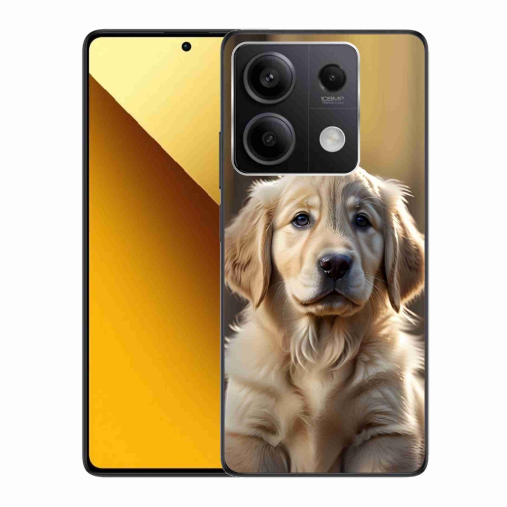 Gelový kryt mmCase na Xiaomi Redmi Note 13 5G - roztomilý zlatý retrívr