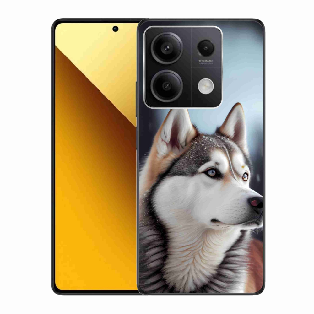 Gelový kryt mmCase na Xiaomi Redmi Note 13 5G - sibiřský husky