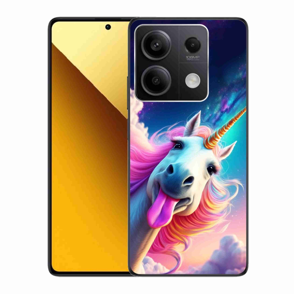 Gelový kryt mmCase na Xiaomi Redmi Note 13 5G - šílený jednorožec