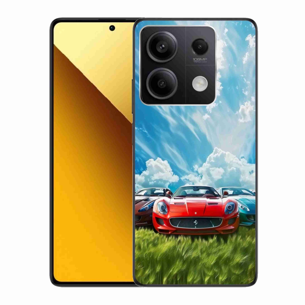Gelový kryt mmCase na Xiaomi Redmi Note 13 5G - sportovní vozy