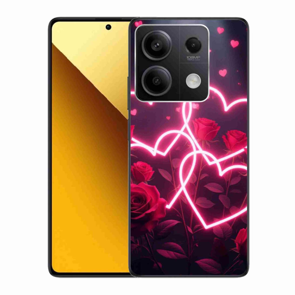Gelový kryt mmCase na Xiaomi Redmi Note 13 5G - srdce lásky