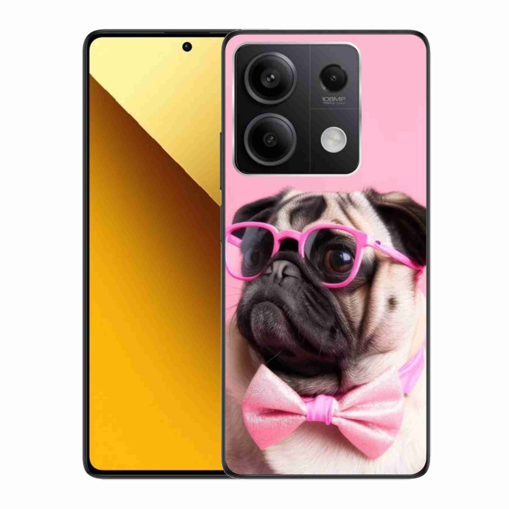 Gelový kryt mmCase na Xiaomi Redmi Note 13 5G - stylový mops