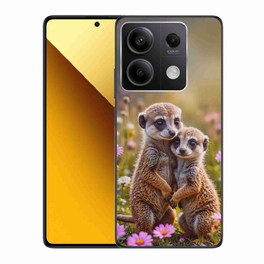 Gelový kryt mmCase na Xiaomi Redmi Note 13 5G - surikatí duo