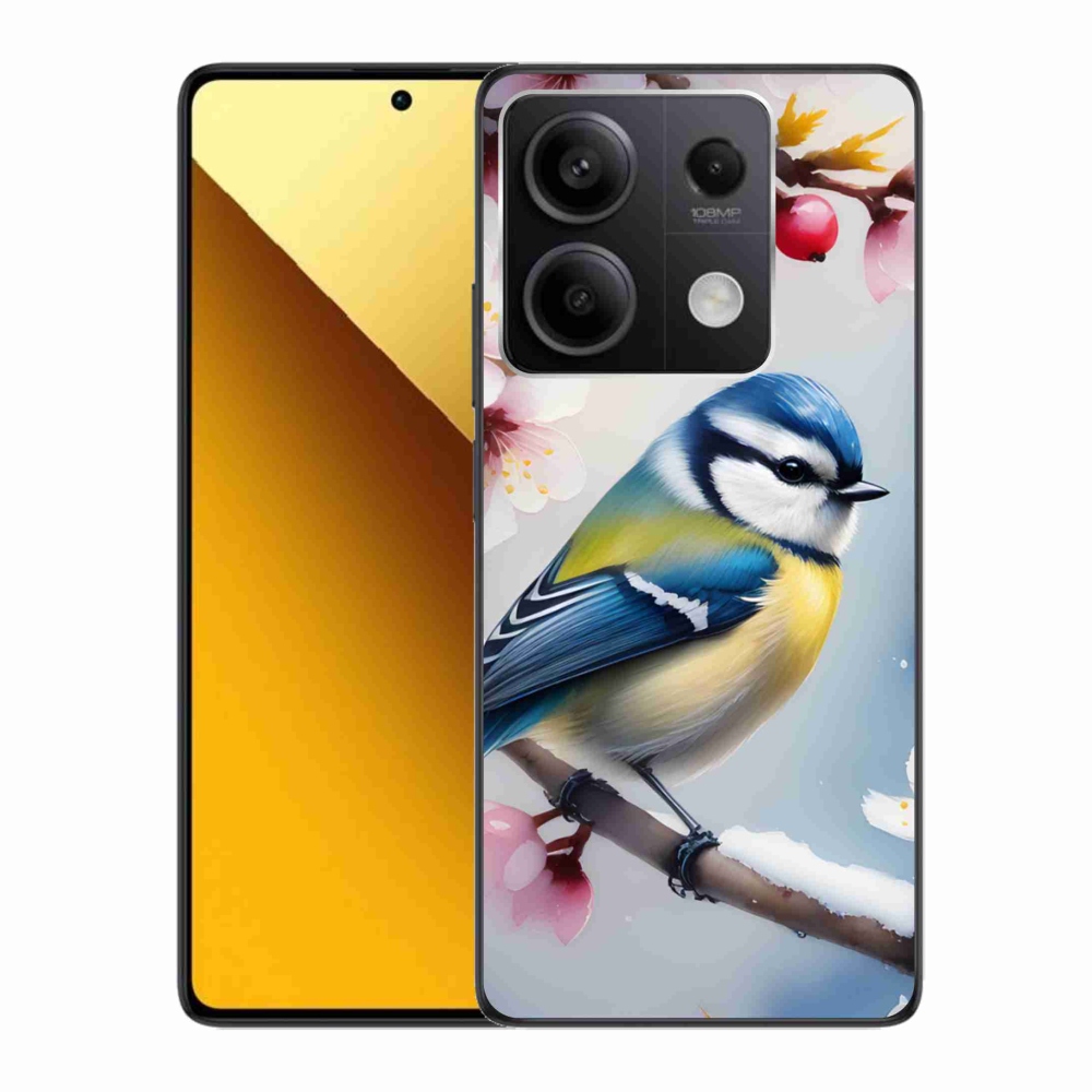 Gelový kryt mmCase na Xiaomi Redmi Note 13 5G - sýkorka