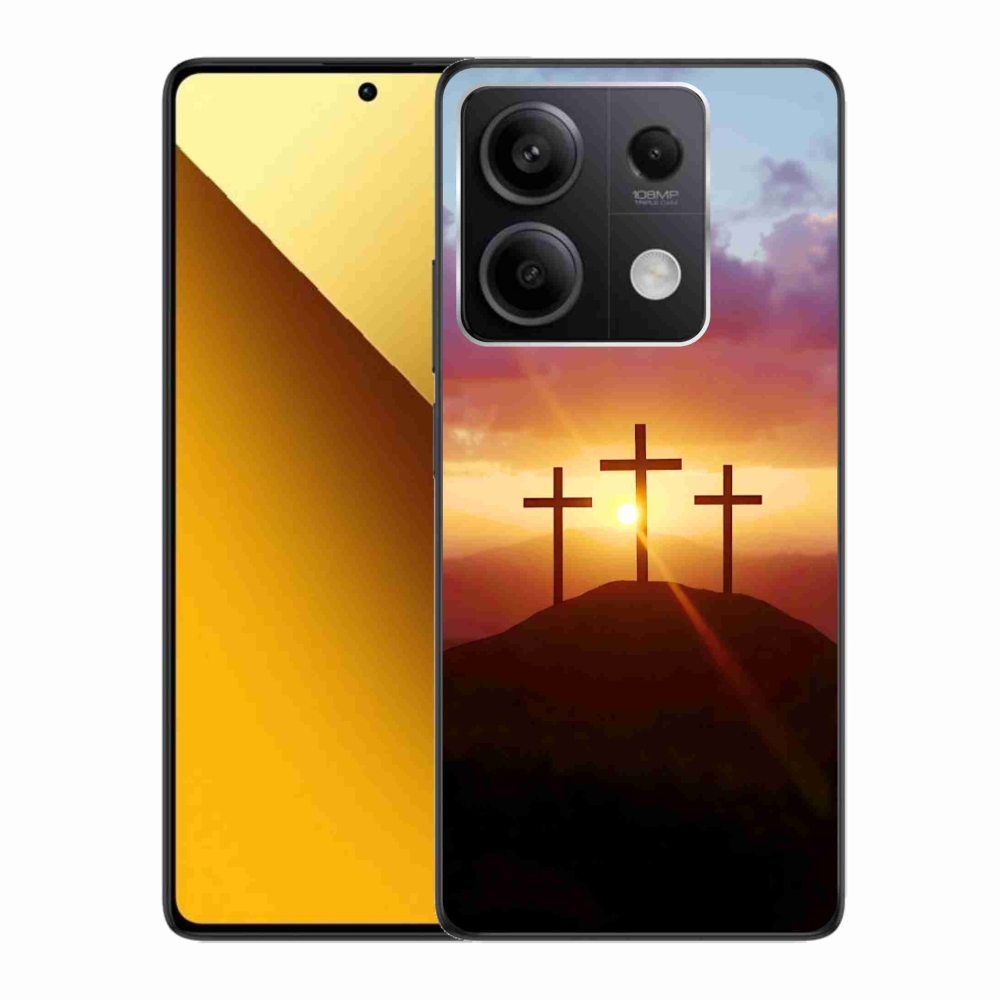 Gelový kryt mmCase na Xiaomi Redmi Note 13 5G - tři kříže