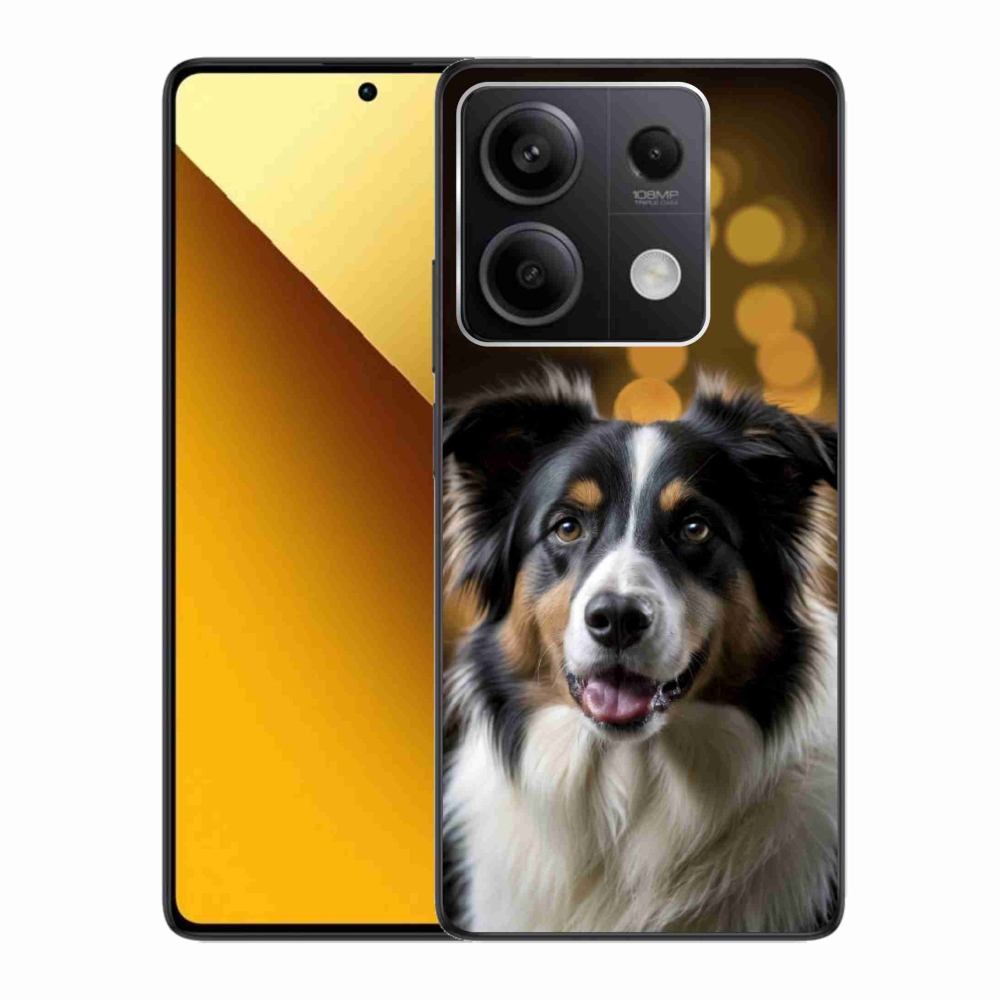Gelový kryt mmCase na Xiaomi Redmi Note 13 5G - usměvavý australský ovčák
