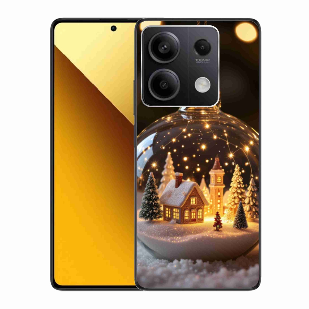 Gelový kryt mmCase na Xiaomi Redmi Note 13 5G - vánoční koule 3